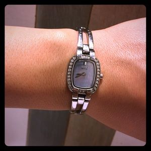 Citizen eco-drive watch with mother of pearl face